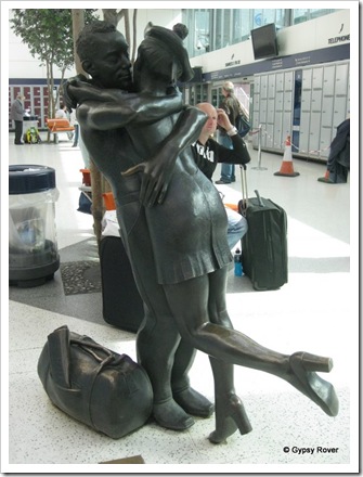 Sculpture at Buchanan St bus station Glasgow.