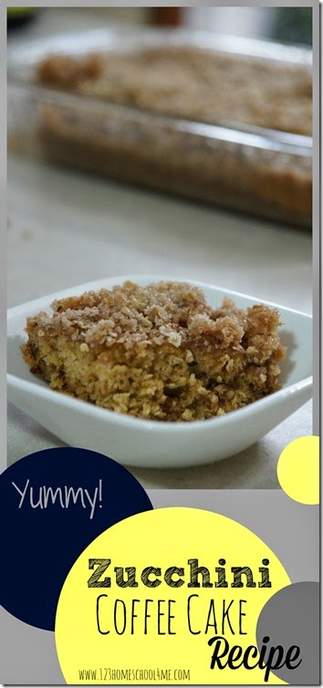 Zucchini Coffee Cake Recipe - This is the BEST zucchini recipe I've found!!! Yummy for breakfast, dessert, or taking to a potluck. Zucchini Coffee Cake Recipe - This is the BEST zucchini recipe I've found!!! Yummy for breakfast, dessert, or taking to a potluck.