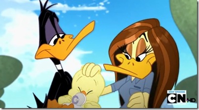 Daffy Duck and Tina