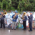 And some brass-playing buskers!