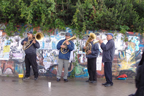 And some brass-playing buskers!