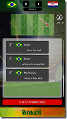 تطبيق متابعة مباريات كأس العالم 2014 World Cup 2014 Live Broadcast - يمكنك معرفة تشكيل الفرق عن طريق الضغط على لاين اب