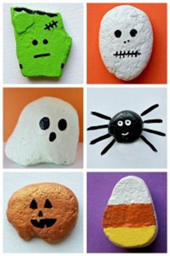 Halloween Rock Painting Craft