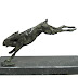 Object: 00200 - Rennende haas - 16 x 30 cm - € 475,=