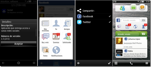 Nokia Social v1.5.215 corrige el error de compartir en línea