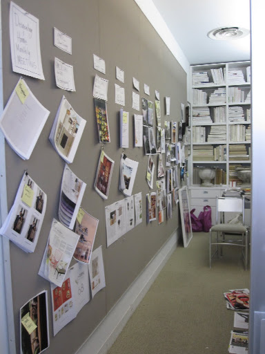When you enter my office you can immediately see the projects I am working on.