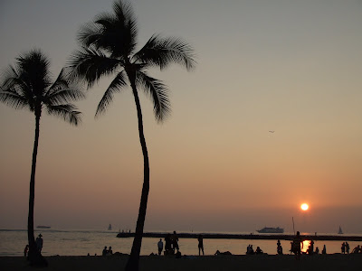 Scenic Sunset in Oahu