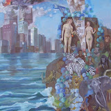 Evolution. Öl auf Leinwand.  100 x 1600 cm. Copyright 2009 by O.Weinreich