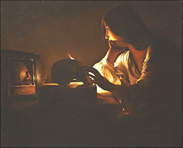 Georges De la Tour, Madeleine au miroir Georges De la Tour, Madeleine au miroir