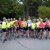 Last Wednesday night ride of the season, with Kathy