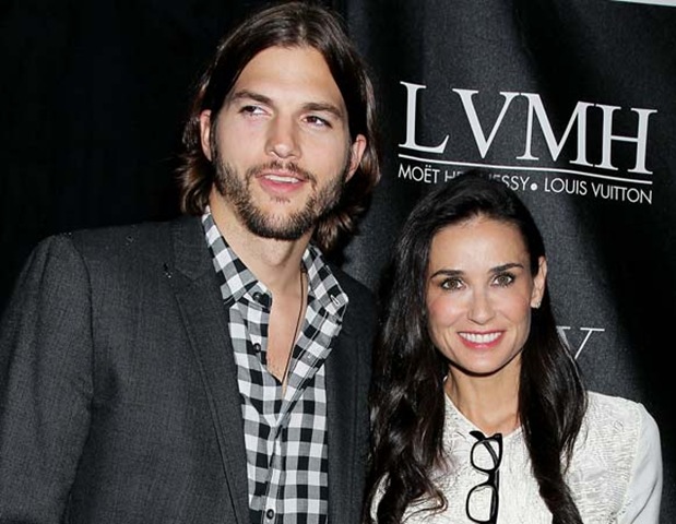 Ashton Kutcher and Demi Moore