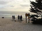 Op het strand bij Carmel