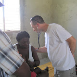 Darren listens to one of our students mothers.