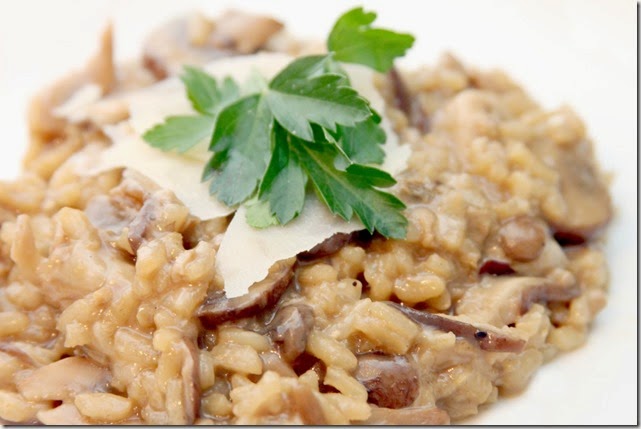 Wild mushroom risotto