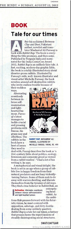 The Hindu Daily Sunday Magazine Page No 08 Rabbit Rap Graphic Novel Review