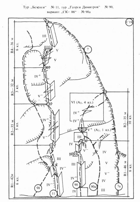 Vratsa - Bezengi (5+/6-, 4lc) - Vrattzata