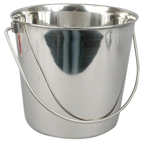 Stainless Steel Buckets are a must-have in my home. They are sturdy enough to handle home improvement duties, such as mopping or lugging materials around, or chic enough to pull side-duty as a champagne bucket filled with ice! Stainless Steel Buckets are a must-have in my home. They are sturdy enough to handle home improvement duties, such as mopping or lugging materials around, or chic enough to pull side-duty as a champagne bucket filled with ice!