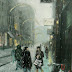 Object: 21918 - Eerste sneeuwval op de Leidsestraat - 60 x 50 cm - € 2975.=