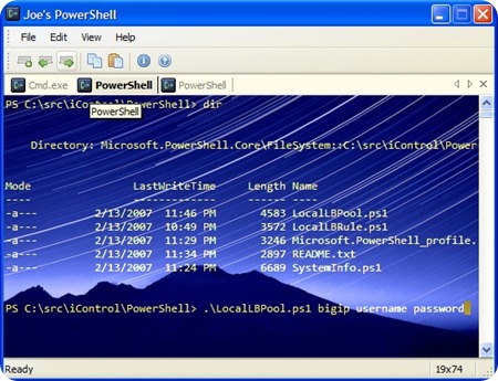 iControlPowerShell iControlPowerShell