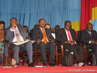 Une vue d'ensemble de quelques membres du gouvernement de la RDC ce 27/04/2011 au palais du peuple siège du parlement, lors de l'interpélation de certains ministres à l'assemblé nationale Radio Okapi Ph. John Bompengo