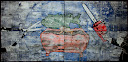 Political Landscaping, woodcut print 180 X 88in