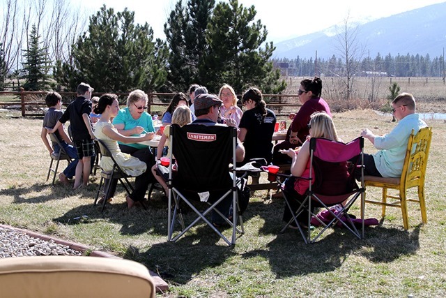 Easter dinner at J and Ps