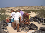 People preparing a picnic People preparing a picnic