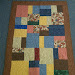 Patchwork, machine quilted 38x56