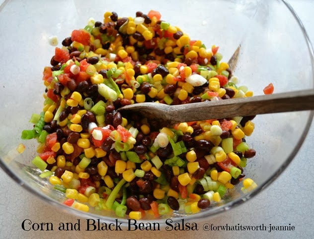 Black Bean Corn Salsa great as a dip, side dish or meatless taco
