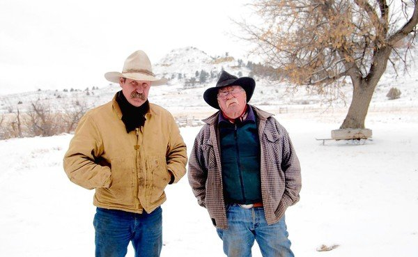 Clint, left, and Wallace McRae run cattle on their 31,000-acre ranch in Montana, land their family has owned for 125 years, 27 April 2013. A proposed rail line to carry coal would run through their ranch, and a coal mine will ruin the water supply. Photo: Kim Murphy / Los Angeles Times