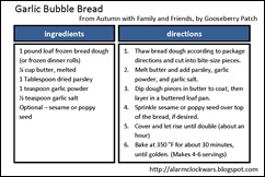 garlic bubble bread card