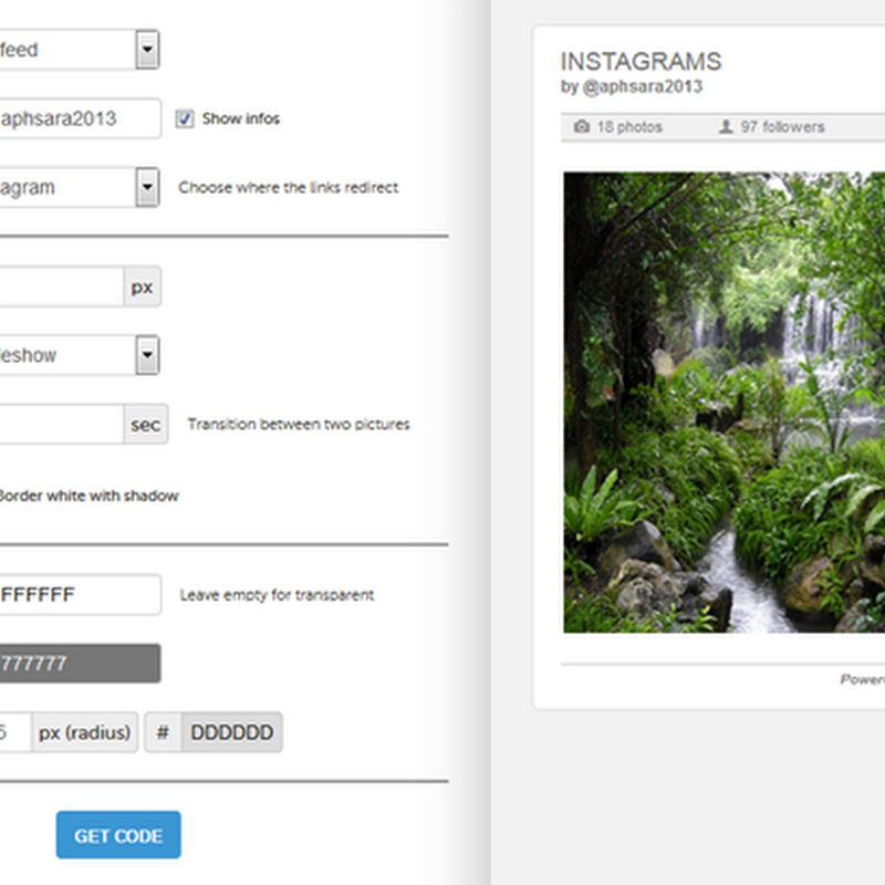 แต่งบล็อก Blogspot ด้วย slide จาก Instagram