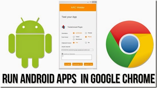 Run Android APK files in Google Chrome