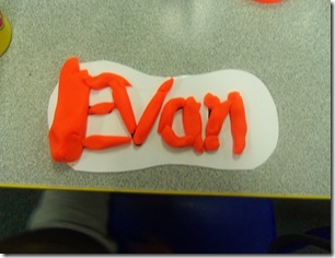 Evan play doh