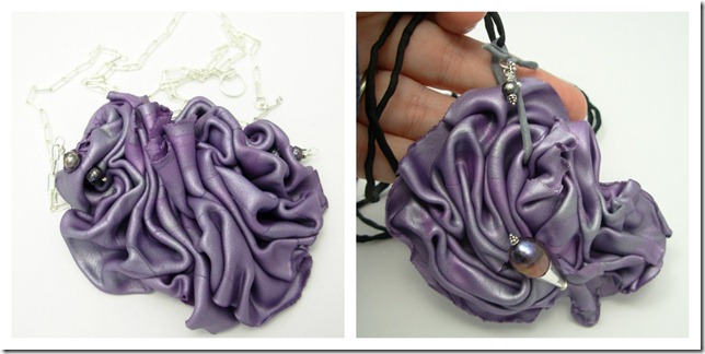 ruffled iris necklaces ruffled iris necklaces