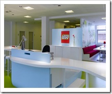Pleasurable Offices Style of Interior Design in LEGO by Bosch and Fjord