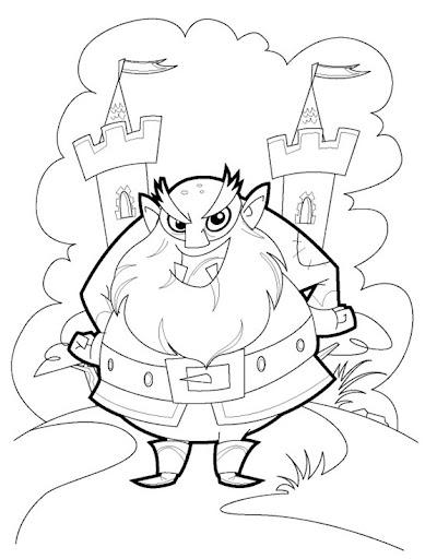 dibujos para colorear ogros