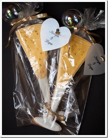 champagne glass cookies 