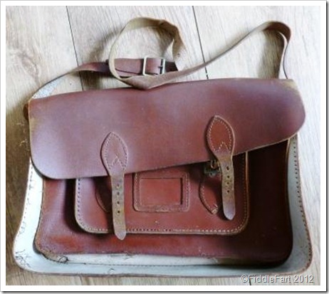 vintage school satchel