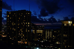 Through the window of my room at the Ilikai Hotel