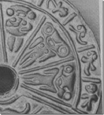 Embrião, fêmea e macho de espécie desconhecida disco