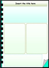 Template caderno verde