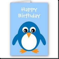 Happy birthday Penguin from Google images