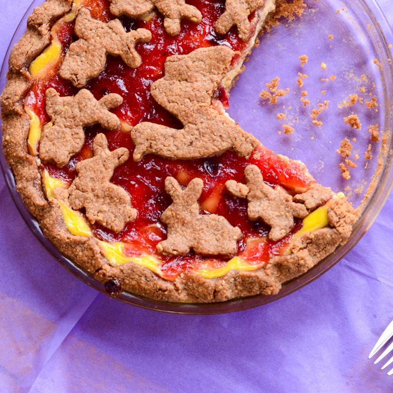 Linzer cream torte