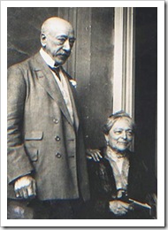 Ernesto Nathan con la moglie Virginia