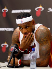 LeBron James Debuts Home LBJ9 in First Preseason Game lebron james nba 111212 media day 08 LeBron James Debuts Home LBJ9 in First Preseason Game