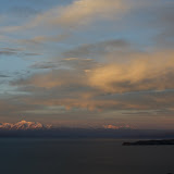 Isla de la Luna and the peaks of Cordillera Real