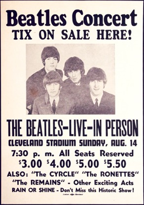 Beatles Poster Cleveland