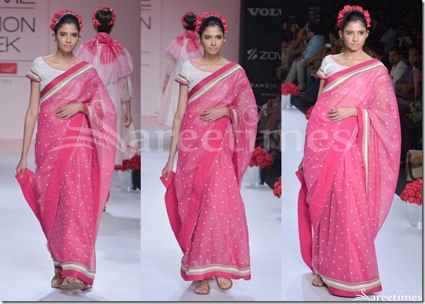 Soumitra_Mandal_Pink_Embroidery_Saree
