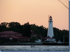 3714 Ontario Sarnia - view of Fort Gratiot Lighthouse Port Huron, MI at sunset